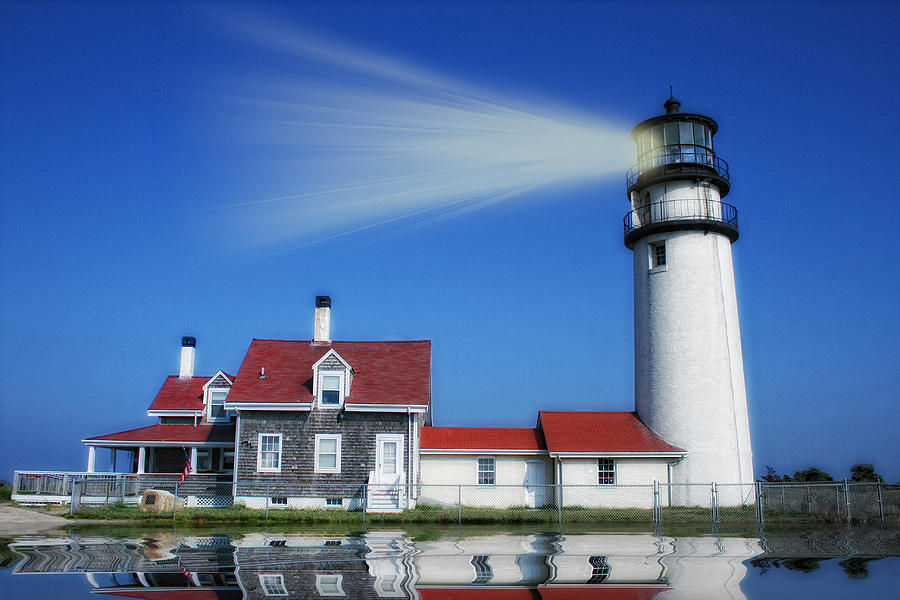 Lighthouse Photograph - Lighting the Way by Gina Cormier