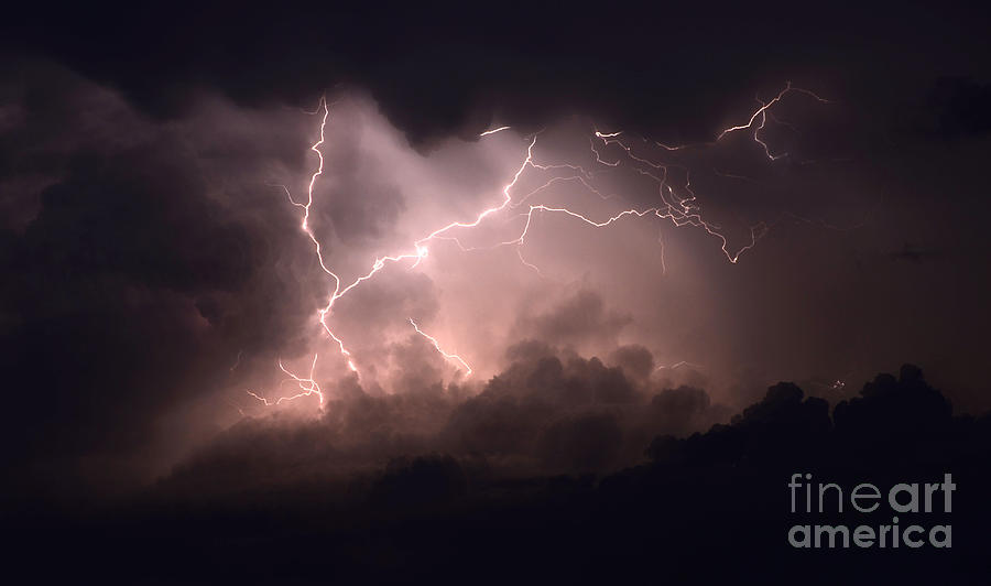 Lightning 2 Photograph by Bob Christopher