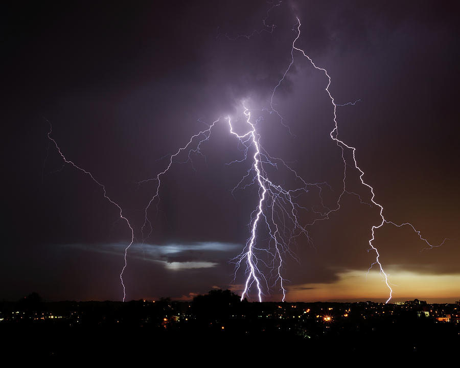 Lightning at Dusk by Brad Wenskoski Lightning at Dusk by Brad Wenskoski