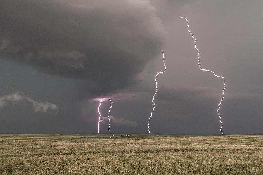 Lightning Barrage Photograph by Eugene Thieszen