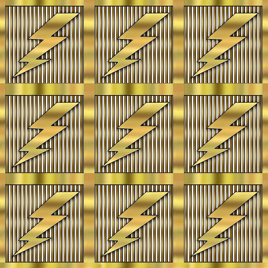 Lightning Bolt Group - Transparent Digital Art by Chuck Staley