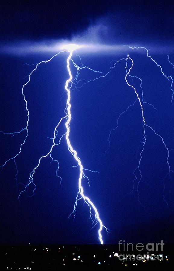 Bolt Photograph - Lightning Bolt by Kent Wood