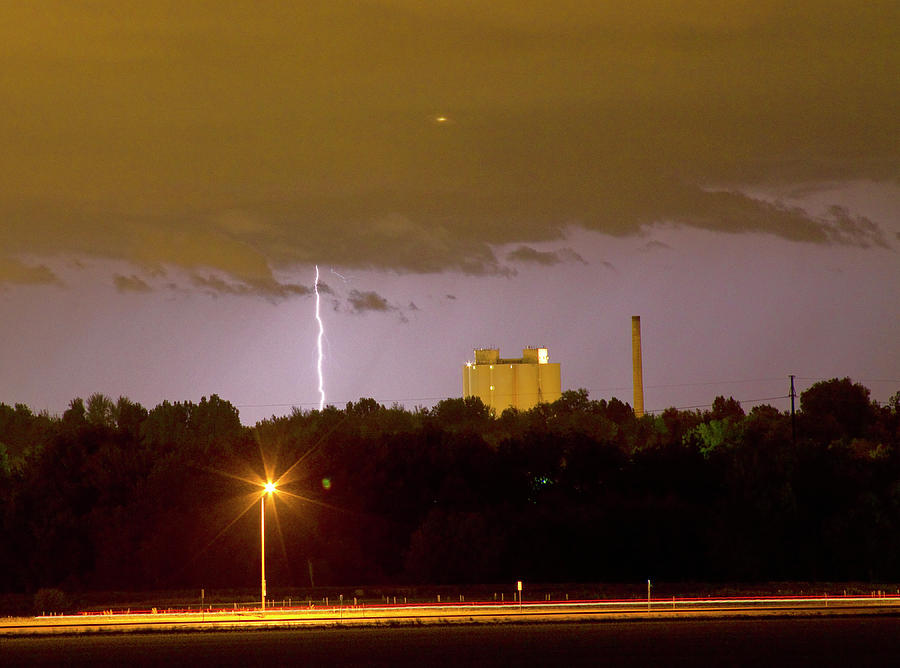 Lightning Bolts Striking in Loveland Colorado Photograph by James BO Insogna