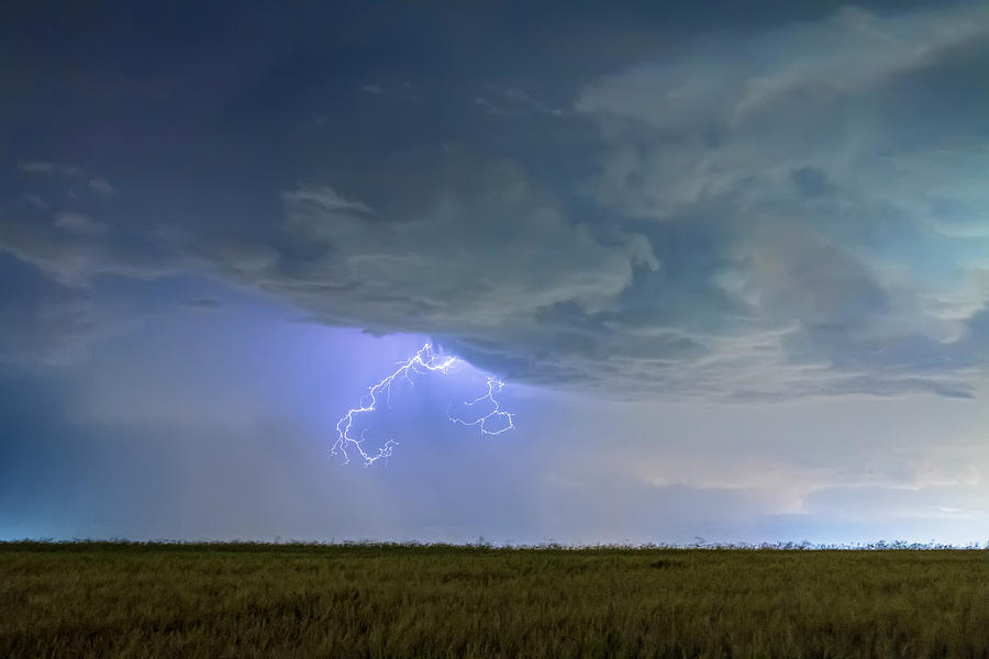 Lightning Clawing Out Of The Sky Photograph