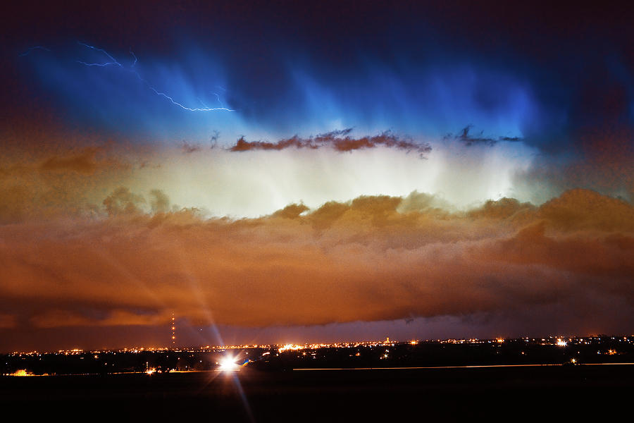 Lightning Cloud Burst Boulder County Colorado IM34 Photograph by James BO Insogna