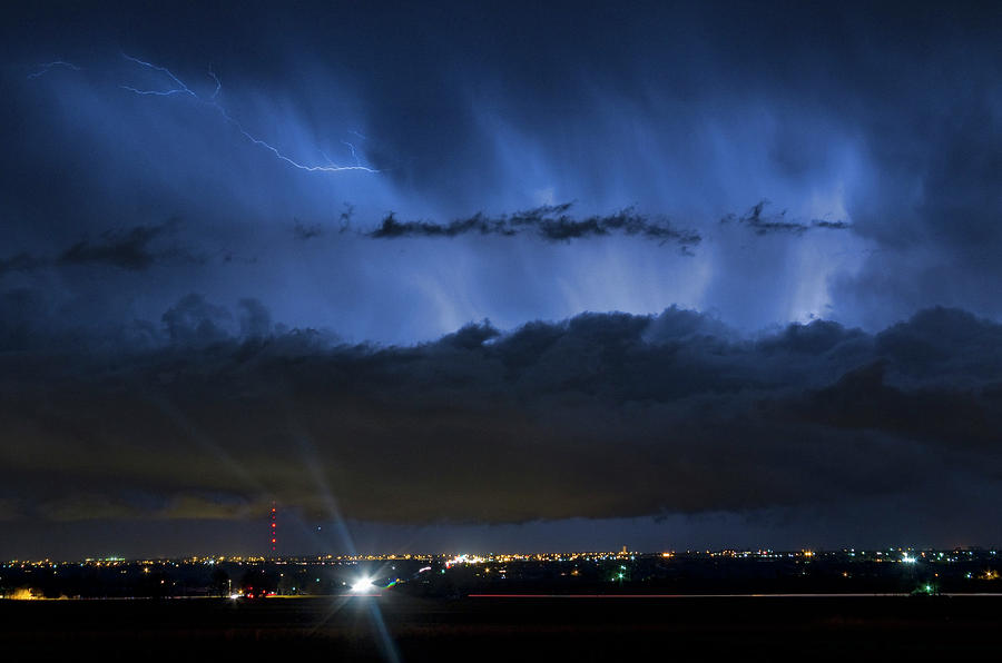 Lafayette Photograph - Lightning Cloud Burst by James BO Insogna