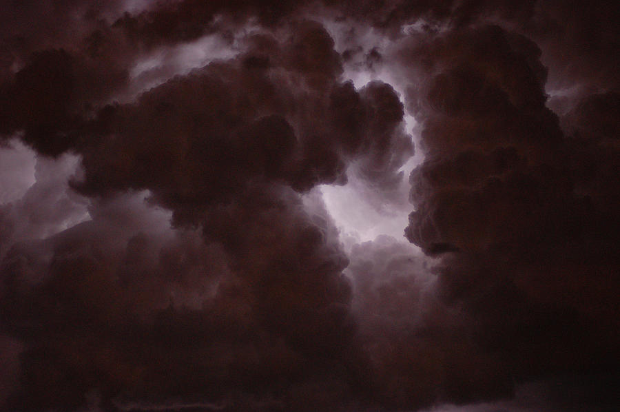 Lightning cloud Photograph by William Pullaro Jr