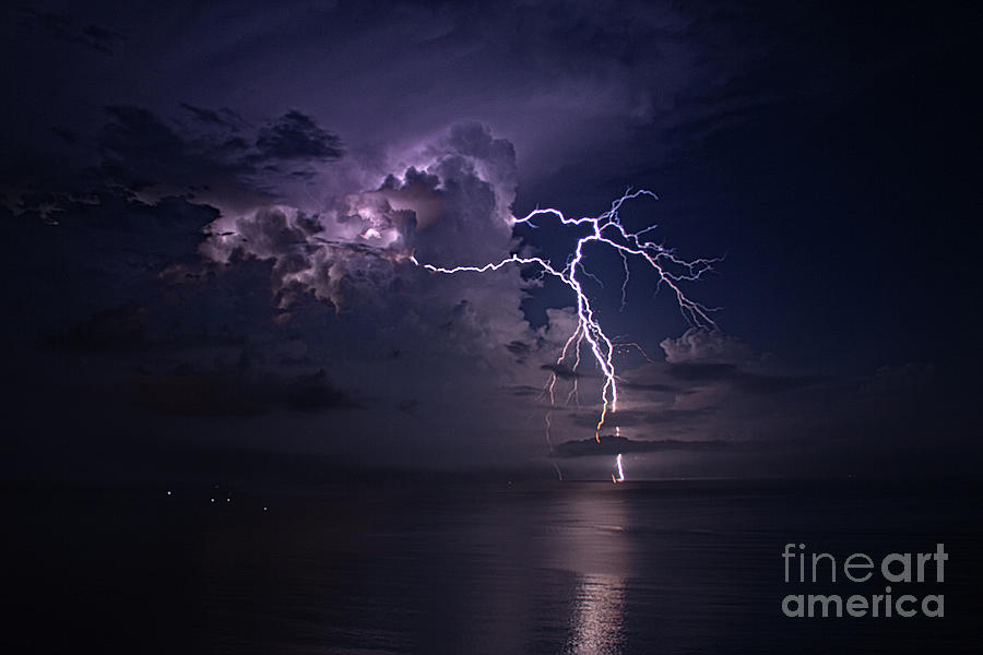 Lightning Dancing Photograph by Bob Hislop