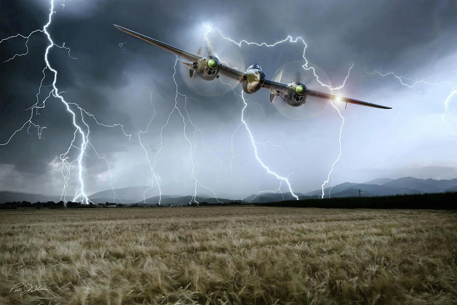 Lightning Encounter Digital Art by Peter Chilelli