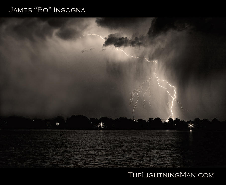 Landscape Photograph - Lightning Energy Poster Print by James BO Insogna