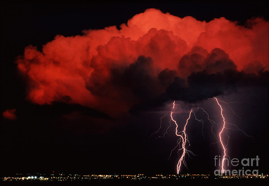 Lightning Photograph by Kent Wood
