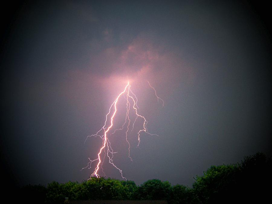 Lightning over Hukari Photograph by Trish Tritz
