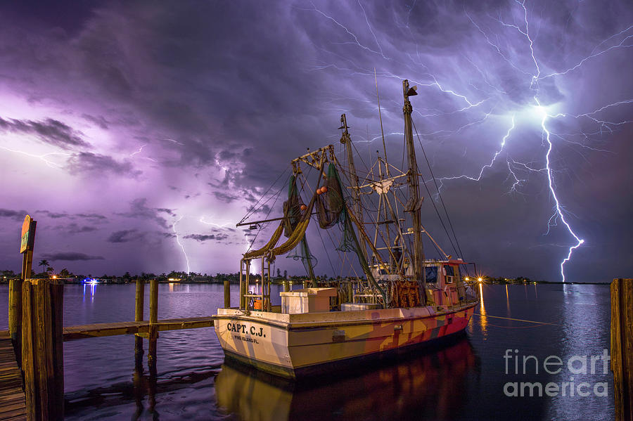 Lightning over the Horizon Photograph by Jon Neidert