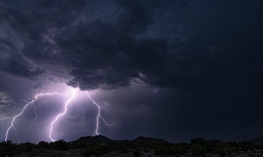 Lightning Pitchfork  Photograph by Saija Lehtonen