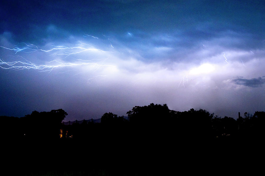 Lightning Play Photograph by Greg Fortier