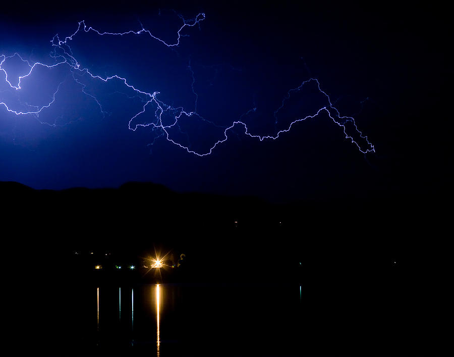 Nature Photograph - Lightning Skyscape Fine Art Photo by James BO Insogna