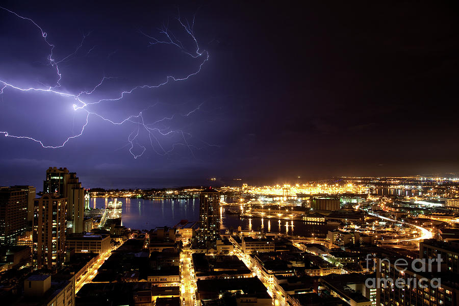 Nature Photograph - Lightning Storm by Craig Ellenwood