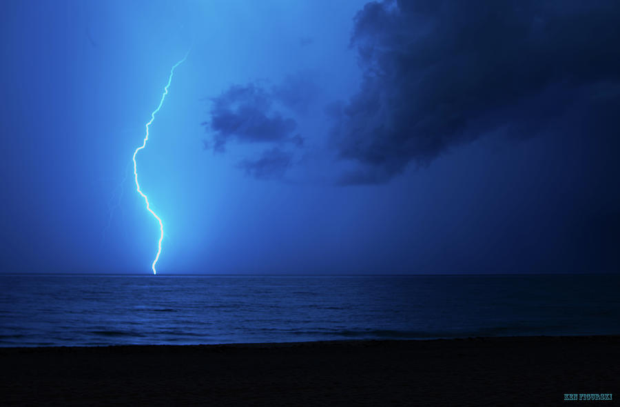 Lightning Storm In Delray Beach Florida 2 Photograph by Ken Figurski