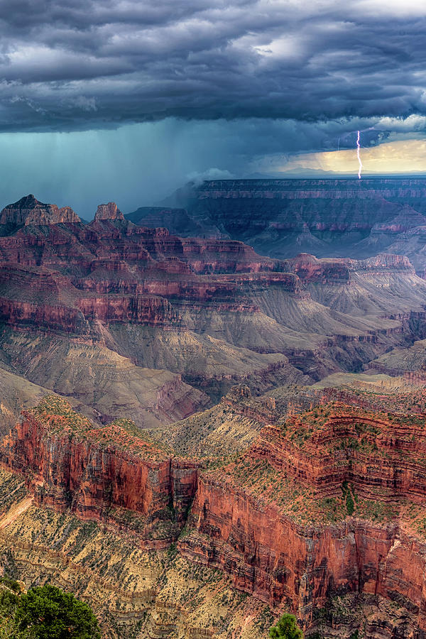 Lightning Strike Grand Canyon 7R2_DSC1433_08122017 Photograph by Greg Kluempers