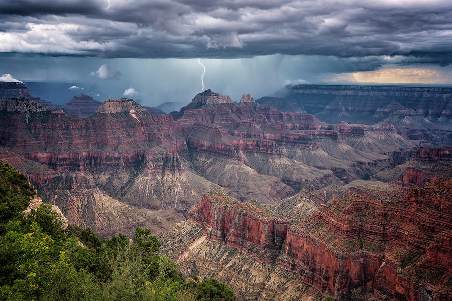 Lightning Strike Grand Canyon 7R2_DSC1437_08122017  Photograph by Greg Kluempers