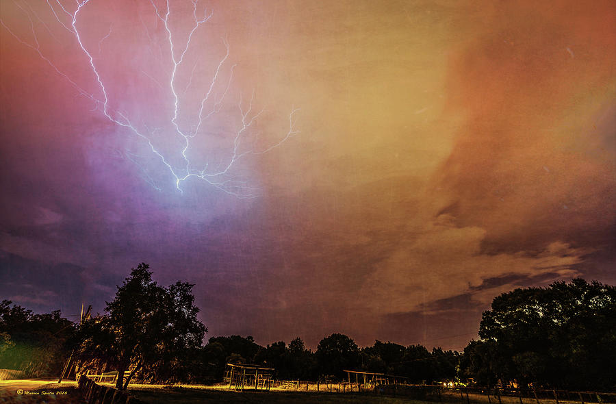 Lightning Strike Photograph by Marvin Spates