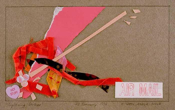 Abstract Mixed Media - Lightning Strikes by Eileen Hale Abstract Mixed Media - Lightning Strikes by Eileen Hale