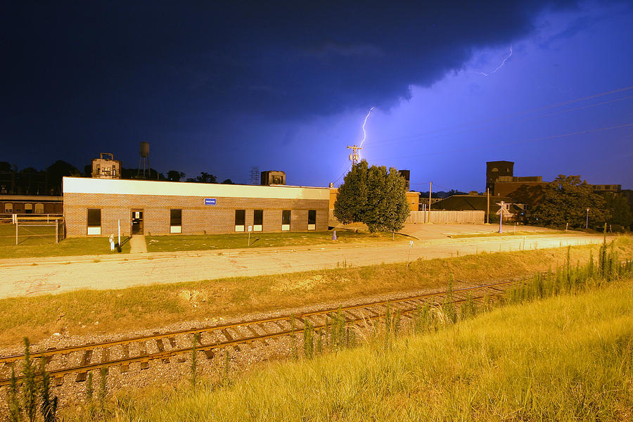 Lightning Strikes in Lancaster Photograph by Joseph C Hinson