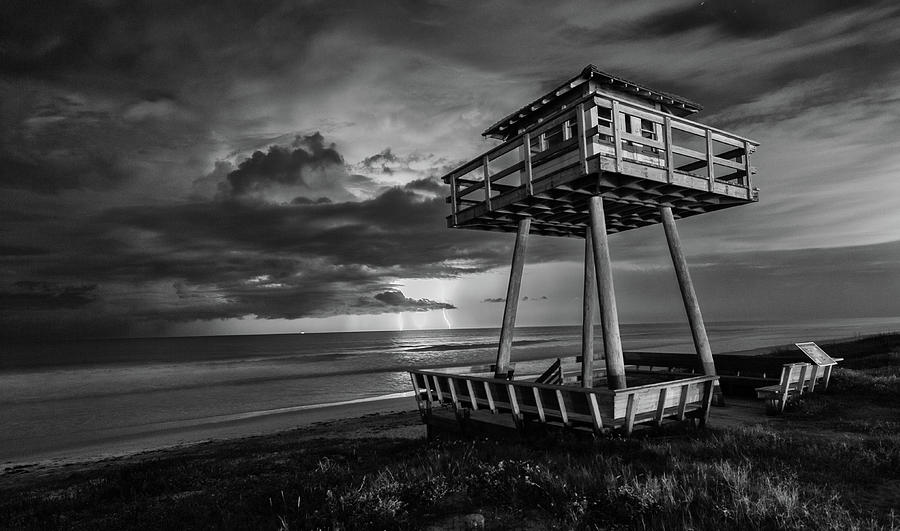 Lightning Watch Tower Photograph by Dillon Kalkhurst