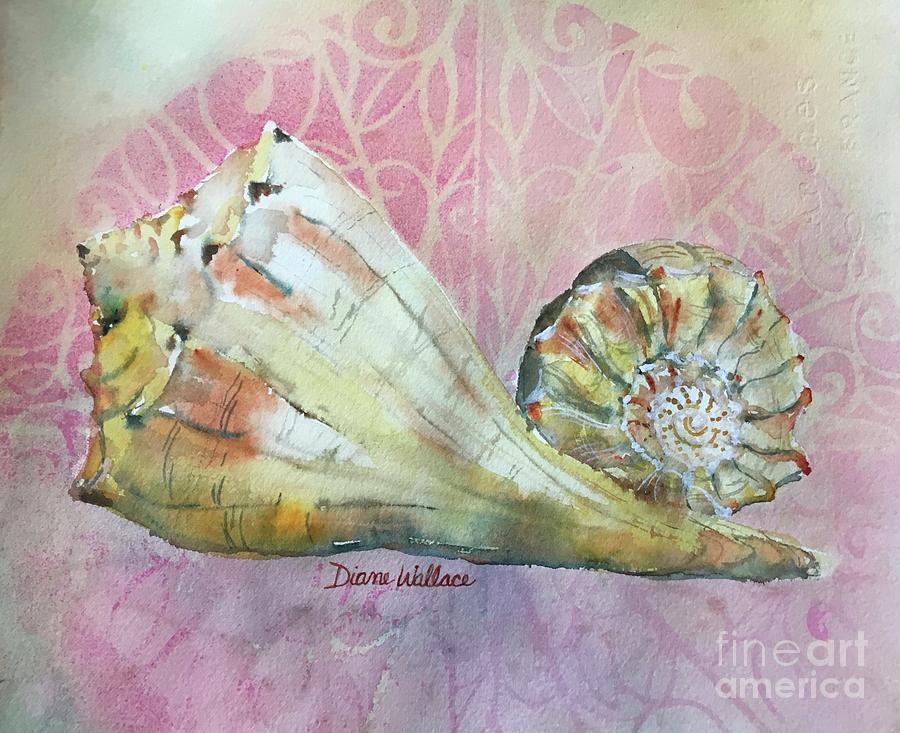 Shell Painting - Lightning Welk by Diane Wallace