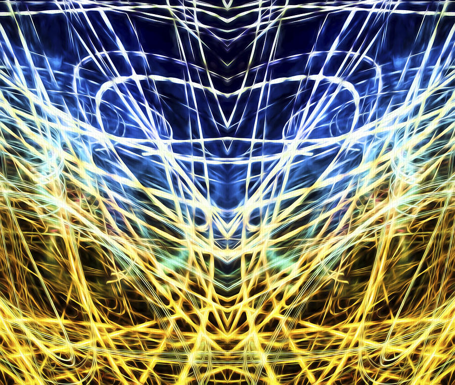 Lightpainting Abstract Symmetry UFA Prints #3 Photograph by John Williams