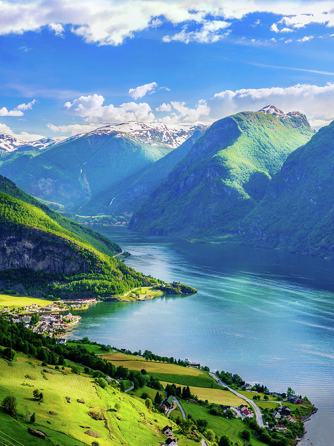 Lights and shadows of Sognefjord Photograph by Dmytro Korol