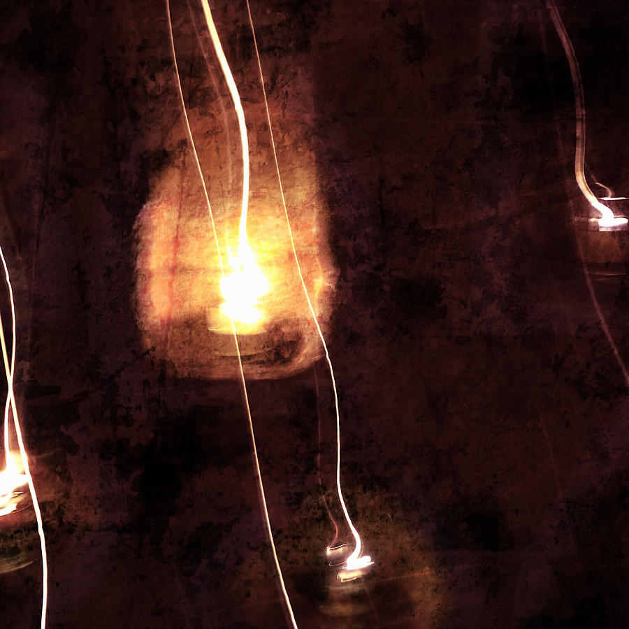 Lights Lamps Lanterns Square Diwali Abstract 1n Photograph by Sue Jacobi