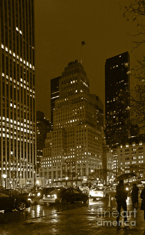 Lights of 5th Ave. Photograph by Elena Perelman