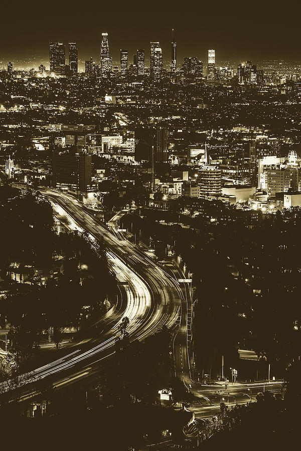 Lights Of Los Angeles Photograph by Mountain Dreams