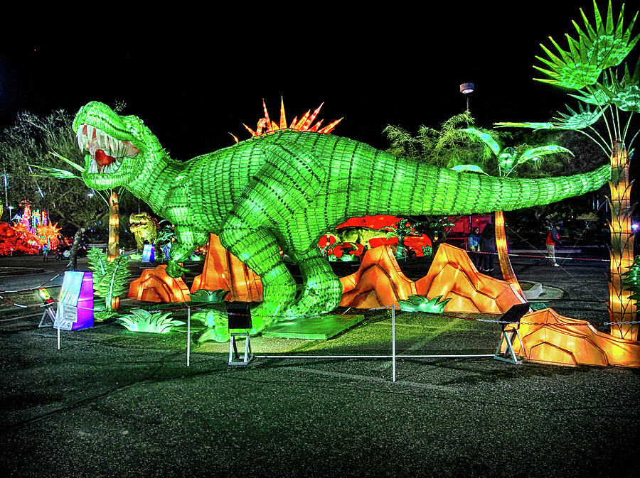 Lights of the World Dinosaur 1 Photograph by C H Apperson