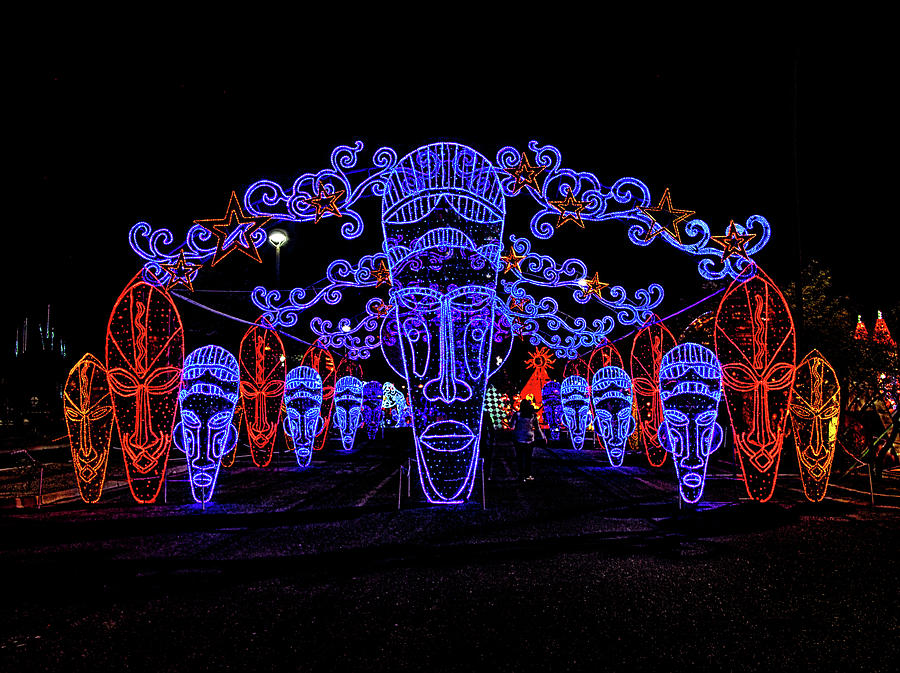Lights of the World Tribal Masks Photograph by C H Apperson