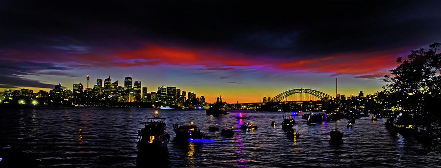 Lights On In City of Sydney Photograph by Miroslava Jurcik