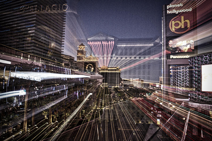 Lights on the Las Vegas Strip Photograph by Stuart Litoff