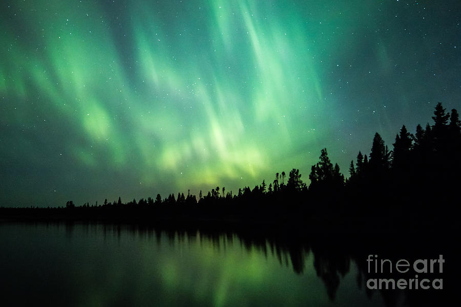 Lights Over Moose Lake Photograph by Lori Dobbs