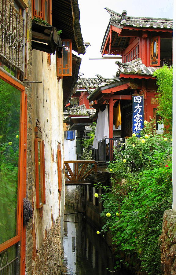 Lijiang Back Canal Photograph by Carla Parris
