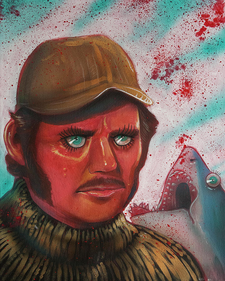 Jaws Painting - Like A Dolls Eyes  by Jason Wright