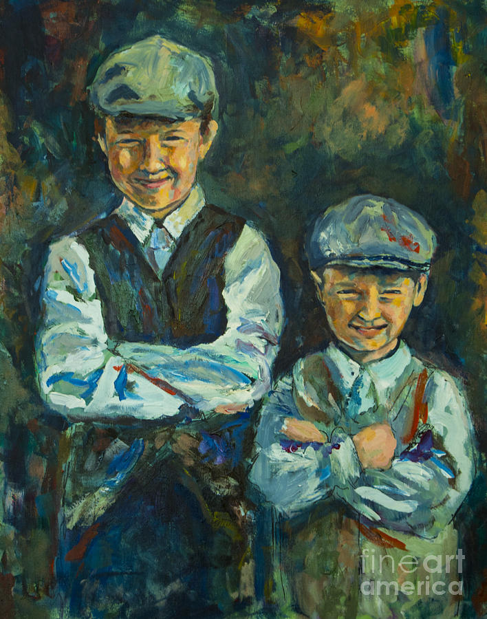 Durham Boys Painting by Angelique Bowman