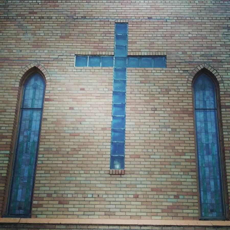 Liked The Cross And Windows At A Local Photograph by Robert Carey
