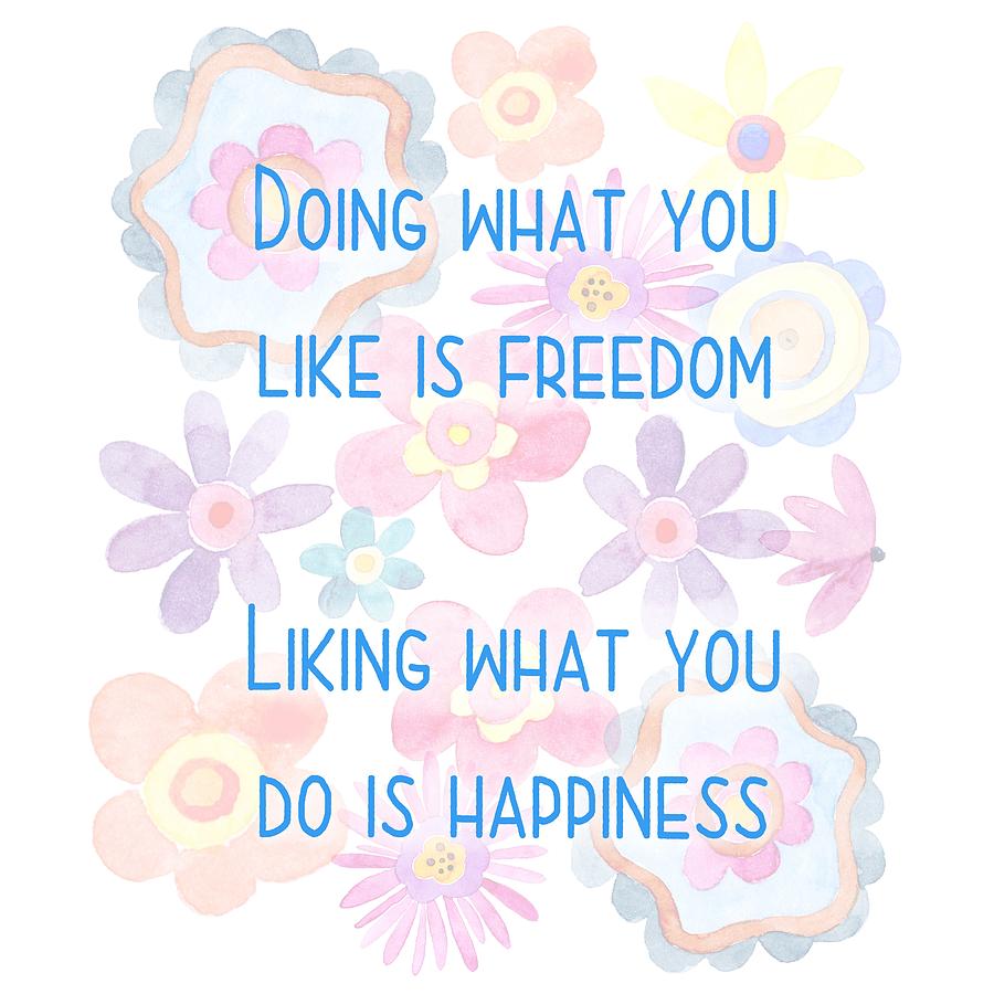 Liking What You Do Is Happiness Painting by Little Bunny Sunshine ...