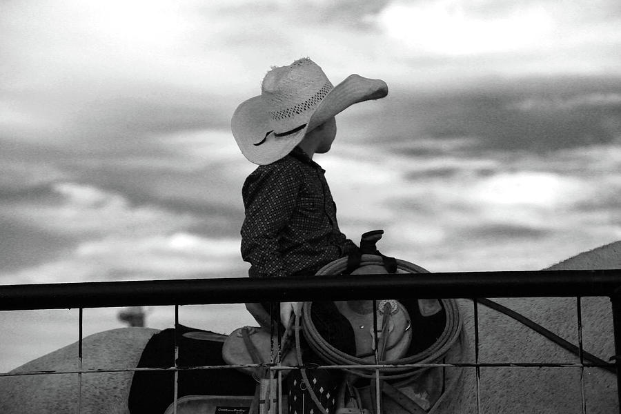 Lil Cowboy Gonna Rope Photograph by Toni Hopper