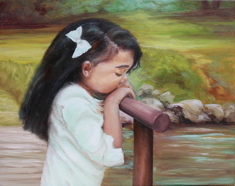 Lil Dreamer Painting by Rebecca Hauschild