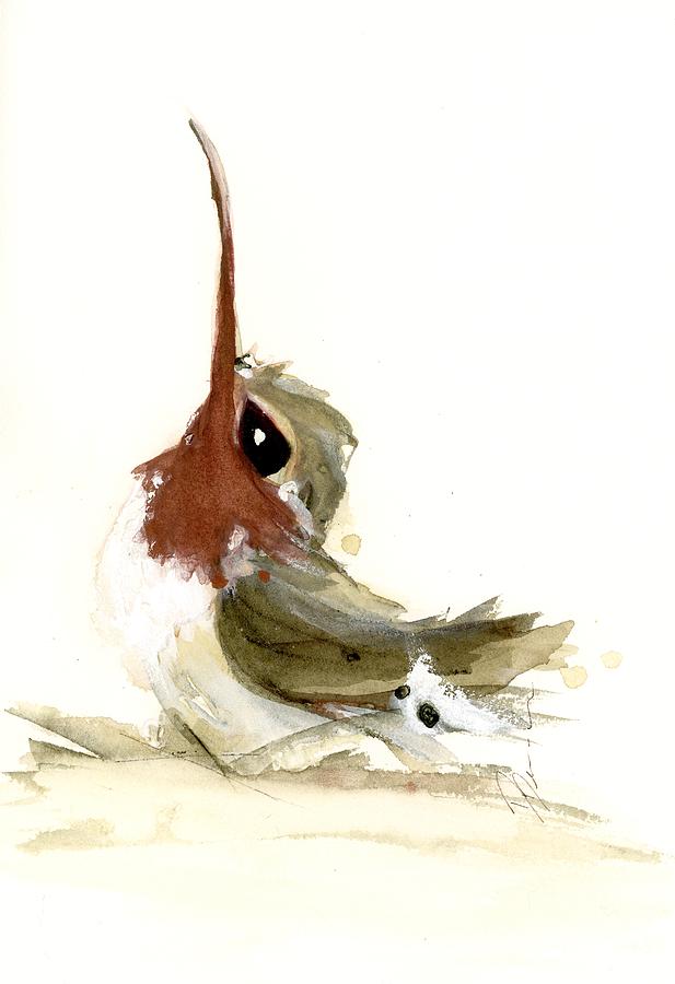 Lil Hummer Painting by Dawn Derman