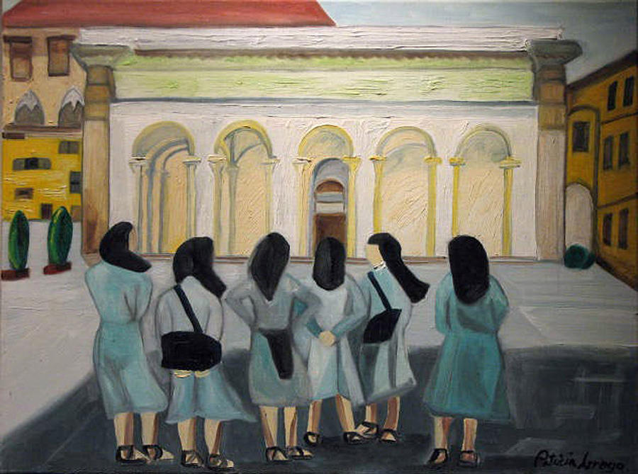 LiL Nuns of Florence 2004 Painting by Patricia Arroyo