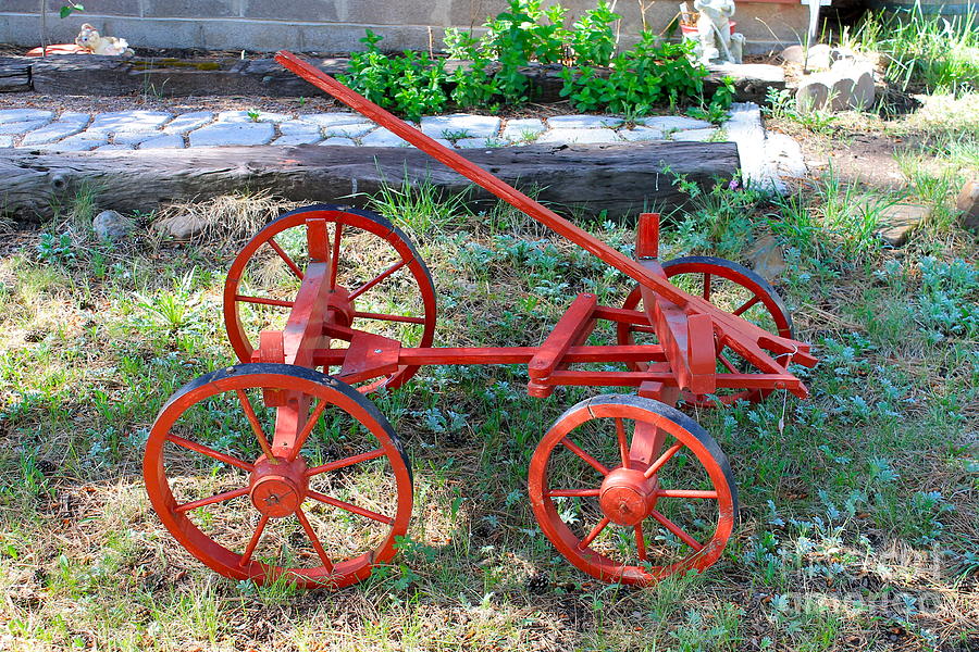 Lil Red Wagon Photograph by Pamela Walrath
