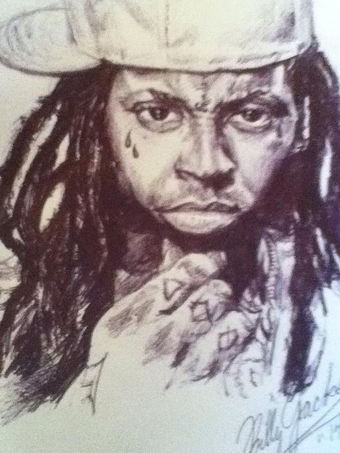 Lil Wayne Drawing - Lil Wayne by Billy Jackson